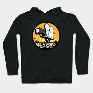 'Lights, Camera, Action!' Newgrounds-Inspired design Hoodie